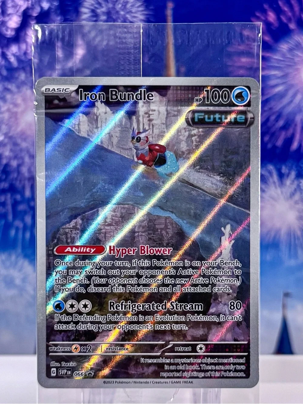 Pokémon TCG Iron Bundle 066 Scarlet & Violet Black Star Promo Holo SEALED